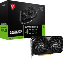 MSI GeForce RTX 4060 - Videokaart - 8 GB GDDR6 - HDMI 2.1a en 3x DisplayPort 1.4a - Zwart