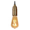 Atmooz - Hanglamp Flo - Industrieel - Woonkamer / Slaapkamer / Eetkamer - Plafondlamp - Goud Brons en Zwart - Hoogte 110cm - Metaal