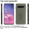 imoshion Hoesje Geschikt voor Samsung Galaxy S10 Hoesje Siliconen - imoshion Design hoesje - Meerkleurig / Floral Green