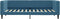 vidaXL - Slaapbank - 100x200 - cm - fluweel - blauw