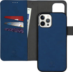iMoshion Hoesje Geschikt voor iPhone 12 Pro Max Hoesje Met Pasjeshouder - iMoshion Uitneembare 2-in-1 Luxe Bookcase - Blauw