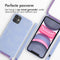 iMoshion Hoesje Geschikt voor iPhone 11 Hoesje Met Koord - iMoshion Siliconen design hoesje met koord - Meerkleurig / Butterfly