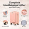 Skycases Handbagage Koffer 35L - Lichtgewicht Trolley - 360° Spinnerwielen TSA-slot Laptopvak - 55 cm - Roze