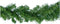 Everlands Dennenslinger/dennen guirlande - groen - 270 x 9,5 cm - PVC - 180 tips