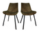 Meubel31 Riva Eetkamerstoelen - Duopack - Luxe Velvet & Metaal Frame - Groen