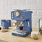 Swan Nordic Retro Espressomachine – Blauw – Espresso, Koffie & Cappuccino