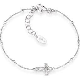 Amen Women's Bracelet 925 Silver 6 Zirconia One Size 88423496