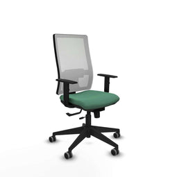 Piqueras y Crespo 1D066G0 - Bureaustoel - Verstelbare hoogte met armleuning - Smaragdgroen
