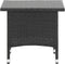 vidaXL - Theetafel - 50x50x47 - cm - poly - rattan - zwart