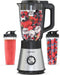 Safecourt Kitchen Blender - 1300W Smoothie maker - 1,5L glas & 2x 600ml To-Go beker (2 stuks)