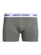 JACK&JONES JACSUPER TWIST TRUNKS - 3-Pack boxershorts - Effen gemeleerd - Grijs licht blauw groen (3-pack)