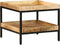 vidaXL - Bijzettafel - 55x55x45 - cm - Massief - Hout - Ruw - Mango