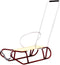 Slee met rugleuning - bordeauxrood - 111x35x90 cm - max 70 kg