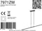 Steinhauer Zelena 7971ZW - Hanglamp - Hoogte instelbaar 82-117 cm - Zwart