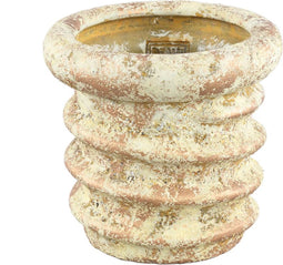 PTMD Zero Cream Cement Pot Swirl Screw Round M