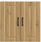vidaXL - Keukenwandkast - Lucca - bewerkt - hout - artisanaal - eikenkleur