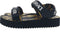Versace Jeans Couture Fondo Miami - Plateau sandalen - Klittenbandsluiting - Zwart/Goud - Maat 39