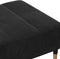 vidaXL - Voetenbank - 77x55x31 - cm - fluweel - zwart