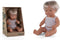 Miniland Babypop Europese Jongen 38cm - met wit broekje en hemdje