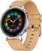 Huawei Watch GT 2 46 mm zilver met beige lederband
