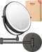 Fraay® Make Up Spiegel - 10x Vergroting - LED Verlichting - Zwart