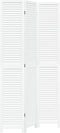 vidaXL - Kamerscherm - met - 3 - panelen - massief - paulowniahout - wit
