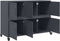 vidaXL - Dressoir - 100,5x39x72 - cm - staal - antracietkleurig