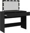 vidaXL - Kaptafel - met - LED-verlichting - 100x40x120 - cm - zwart