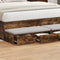 vidaXL - Lade - voor - Bed - in - Gerookt - Eiken - 160x36,5x16,5 - cm - Van - Engineered - Hout