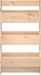 vidaXL - Plantenbak - wandmontage - 3-laags - 60x18,5x110 - cm - grenenhout