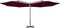vidaXL - Parasol - dubbel - met - stalen - paal - 600 - cm - bordeauxrood