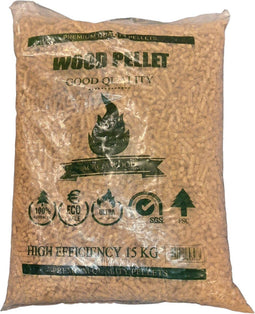 HERMANN PELLET MEISTER - Pellets Voor Pelletkachel - 1 zak van 15KG - Houtpellets - Pelletkorrels 8mm - Verwarming Houtpellets - Class A1 - Acacia Wood