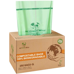 Mr. Green Mind - Afvalzak bio mr.green mind 26x29cm 2-3l dispenser