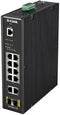 D-Link DIS-200G-12PS - Managed Switch - 10x 1Gbps PoE - 240W