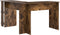 vidaXL - Hoekbureau - met - Opslag - in - Gerookt - Eiken - 140x113,5x75cm