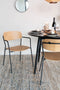 ANLI STYLE ARMCHAIR JOLIEN BLACK/WOOD