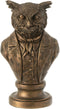 J-Line decoratie Buste Uil - polyresin - brons - large