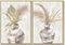 Schilderij DKD Home Decor Vaas Scandinavisch (2 Stuks)