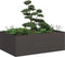 vidaXL - Plantenbak - 120x80x40 - cm - staal - zwart