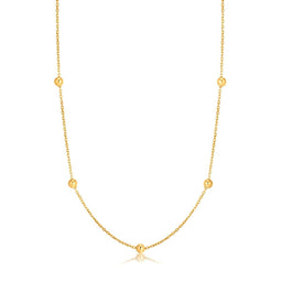 Ania Haie AH NAU001-07YG - Dames Ketting - 14kt goud - Verstelbaar 38-43cm