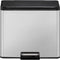 EKO Ecocasa III - Recycling Pedaalemmer - 20+9 Liter - Mat RVS
