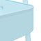 vidaXL - Opbergtrolley - 3-laags - 42x41,5x77 - cm - staal - blauw