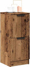 vidaXL - Dressoirs - 2 - st - 30x30x70 - cm - bewerkt - hout - oud - houtkleurig