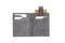 Pride and Soul pasjeshouder - RFID - muntenvak - leer - grijs - JU-47257