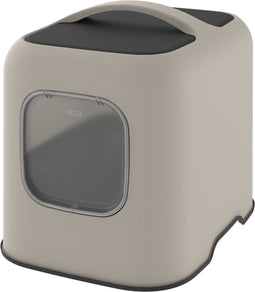 Rotho Mypet Kattenbak Biala 51 x 39.5 x 44.3 cm - Kattentoilet - Beige & Antraciet