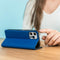 iMoshion Hoesje Geschikt voor Samsung Galaxy S10 Hoesje Met Pasjeshouder - iMoshion Slim Folio Bookcase - Donkerblauw