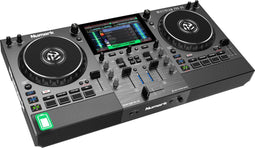 Numark Mixstream Pro Go - Standalone DJ-controller met batterij en luidsprekers - Wi-Fi en touchscreen - Zwart (2023)
