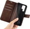 Lunso - Geschikt voor Samsung Galaxy S23 Ultra - cover bookcase hoes - Coffee
