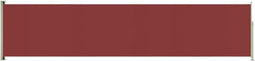 vidaXL - Tuinscherm - uittrekbaar - 117x500 - cm - rood