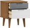vidaXL - Nachtkastje - MOLDE - 40x35x48 - cm - massief - grenenhout - bruin